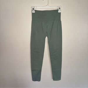 New NVGTN Sage Green Teal Seamless Contour Leggings Medium